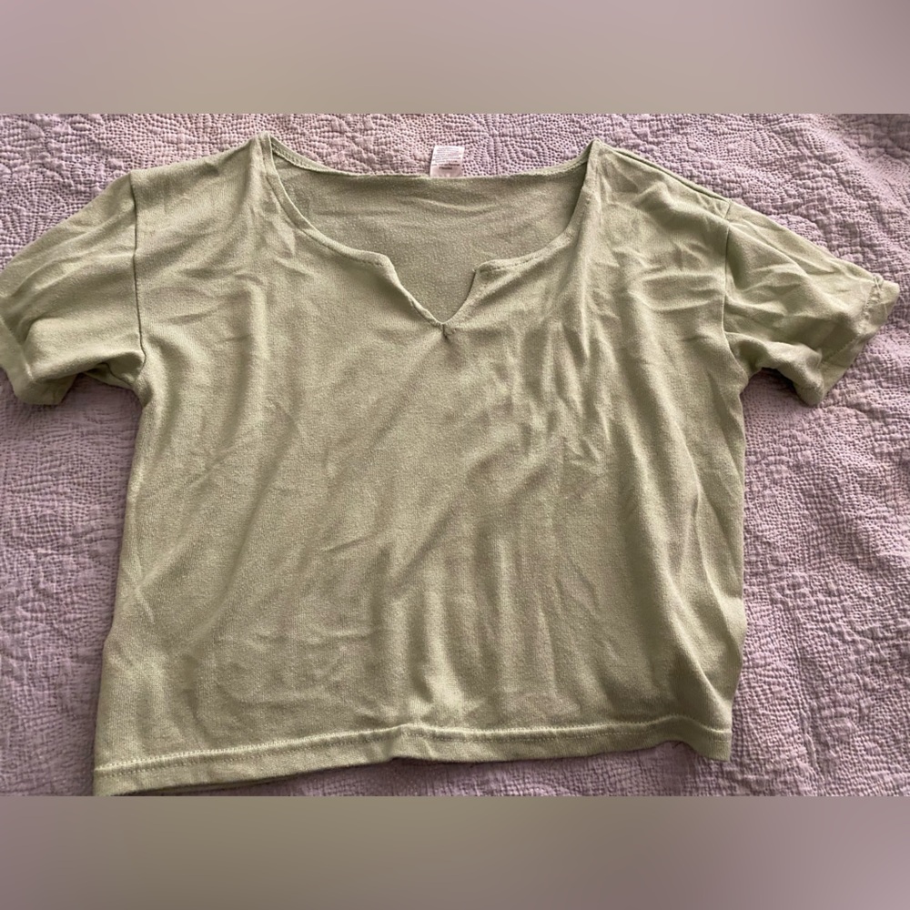 Green Polyester Spandex Garment